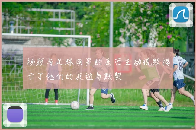 杨颖与足球明星的亲密互动视频揭示了他们的友谊与默契